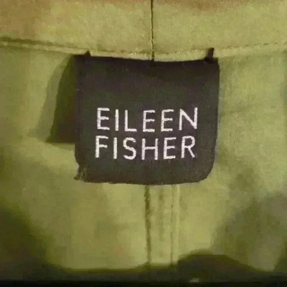 Eileen Fisher Olive Green Cardigan - Picture 2 of 3
